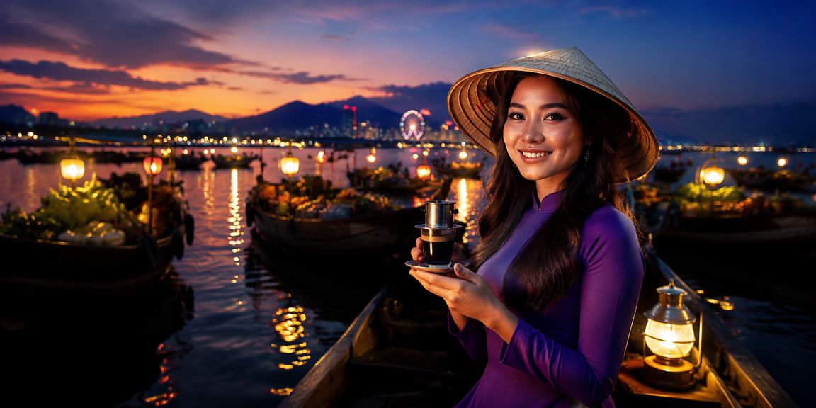 Người chơi VIP tại Đà Nẵng theo dõi tiến trình tích điểm và cashback qua điện thoại trong quán cà phê